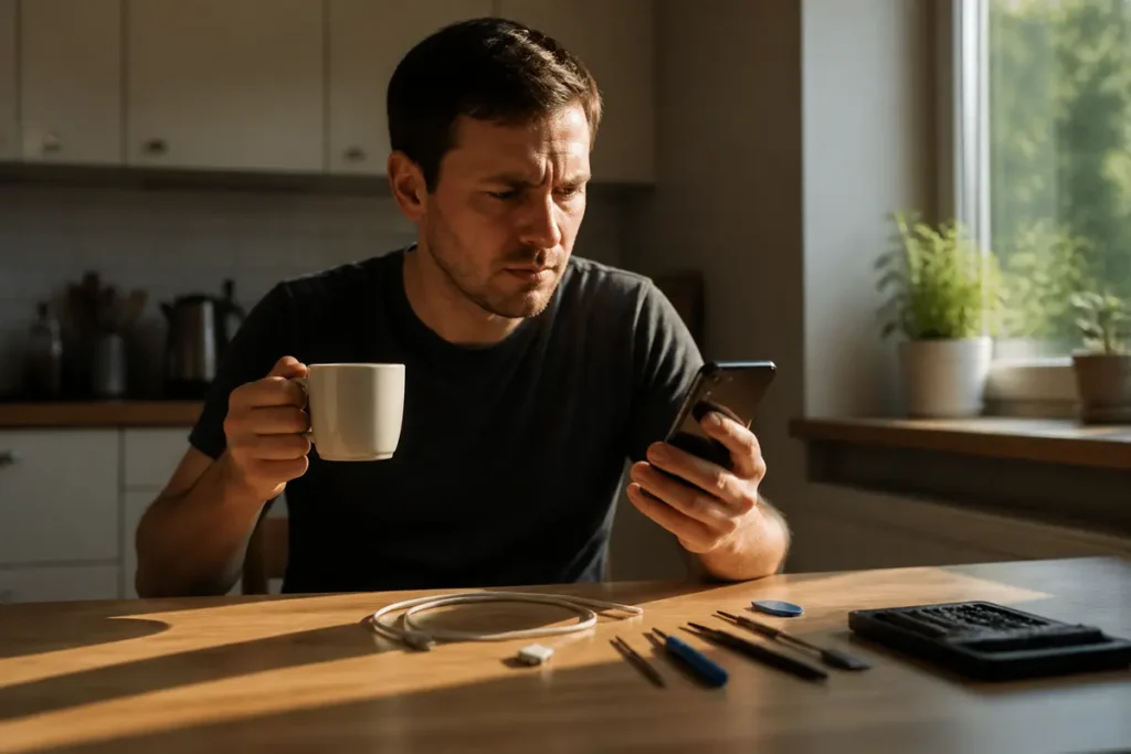 Mon téléphone charge mais la batterie n’augmente pas : solutions simples